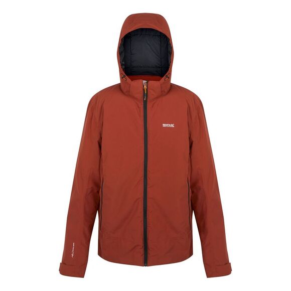 Regatta Mens Frelton Waterproof Insulated Jacket / Red Ochre/Black